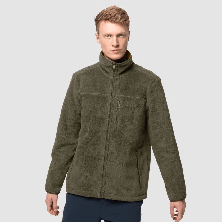 Chamarra Polar Jack Wolfskin Chilly Walk Hombre Verdes Mexico-8974136